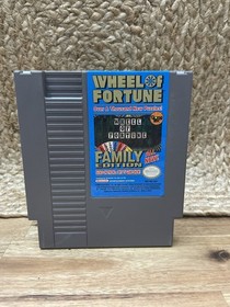 Wheel of Fortune Family Edition (Nintendo, NES 1990) CLEANED & TESTED!