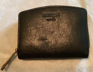 Margot New York Gina Small Zip Around Leather Wallet Brown Gold Hardware #A1 - Bild 1 von 6