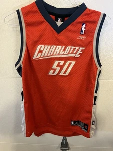 Vintage Reebok Charlotte Bobcats Emeka Okafor #50 NBA Away Jersey Men's Size XL - Picture 1 of 4
