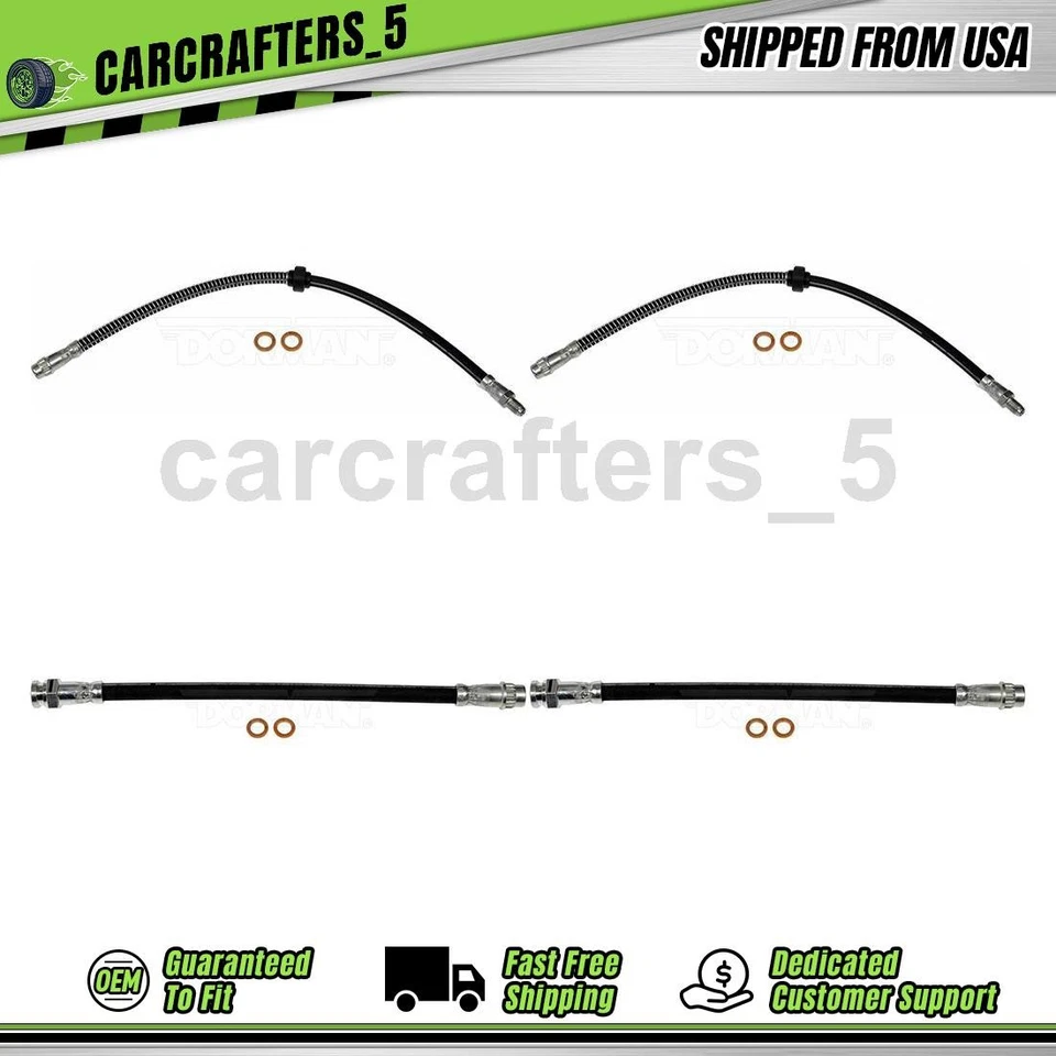 4 mangueras hidráulicas de freno delantero trasero para Peugeot Partner 2006-2011 1,6 L Foto 1 de 4