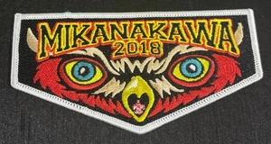 Parche Boy Scout BSA OA MIKANAKAWA OA 101 CIRCLE TEN 2018 OJOS DE ÁGUILA - Imagen 1 de 2