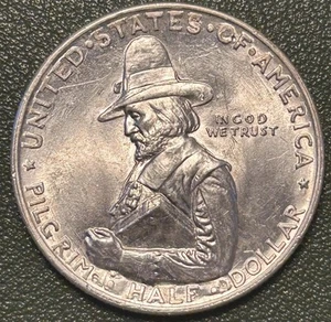 1920 Pilgrim Half Dollar - BU - Picture 1 of 2