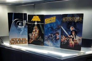 Star Wars Original Trilogy VHS Tape Set 1992 CBS Fox Video Theatrical Versions - Imagen 1 de 4
