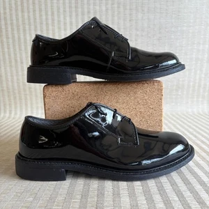 Altama High Gloss Black Oxford Dress Shoes Mens Size 8 D Military Police Uniform - Picture 1 of 19