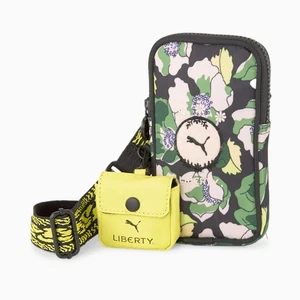 PUMA X LIBERTY Multi Pouch Women's Bag - Puma Black-Sulphur Spring-AOP - Picture 1 of 1
