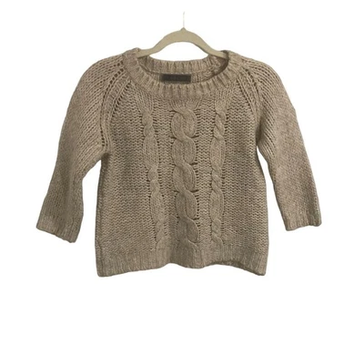 Velvet cabincore cozycore chunky cable knit sweater wool alpaca sweater womens S - Image 1 of 4