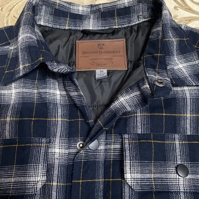 Chaqueta Camisa Aislada Rugged Elements Para Hombre M Azul Marino Oscuro a Cuadros Foto 1 de 4
