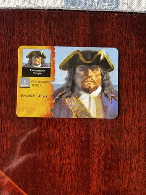 COMMANDER TEMPLE Limited Edition Barbary Coast Pirates Wizkids CSG Pocketmodel - Image 1 of 2