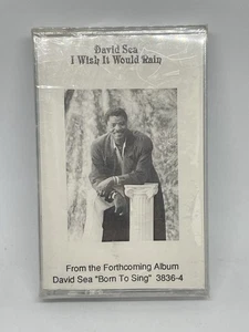David Sea – I Wish It Would Rain Cassette, 3835-4 Magic City Records, Sealed - Picture 1 of 4
