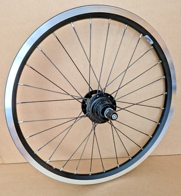 Brompton P Line Advance Superlight 4 Speed Black Rear Wheel - Retail £200.00 - Image 1 of 4