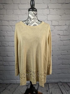 Attitudes Women's Long Sleeve Stretch Knit PopOver plus Size 2x Sweater NWT BB05 - Picture 1 of 10