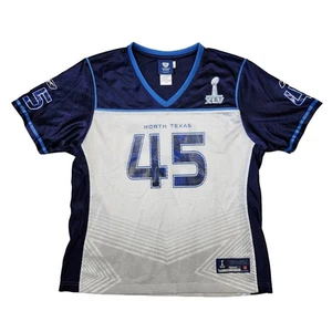 Reebok NFL Super Bowl Jersey Shirt Womens L XLV North Texas #45 Football Sports - Picture 1 of 7