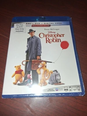 EWAN McGreger DISNEY CHRISTOPHER ROBIN BLU RAY + DVD; NEW/SEALED Foto 1 de 2