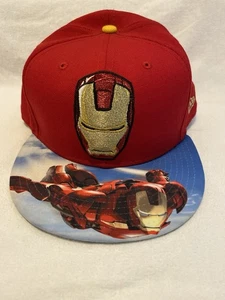 New Era 59Fifty Marvel Comics Iron Man 2 Movie Face Ball Cap Movie Exclusive - Bild 1 von 8