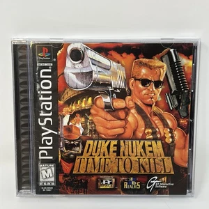 Duke Nukem Time To Kill Sony PlayStation PS1 Black Label + Reg Card Complete - Picture 1 of 6