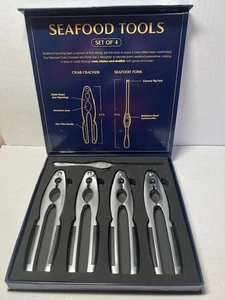 Premium Krabbenbeinknacker und Werkzeuge, 4er Set Karabiner & Edelstahl... - Bild 1 von 4