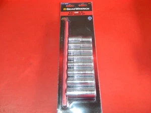 NEW GEARWRENCH 80705 8 PIECE SAE 6 POINT DEEP SOCKET SET 1/2" DRIVE - Imagen 1 de 6