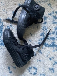 Toddler Converse Size 5 Black - Picture 1 of 4