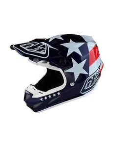 CASCO ENDURO MOTOCROSS TROY LEE DESIGNS SE4 COMPOSITE FREEDOM BLUE TAGLIA XS - Foto 1 di 2