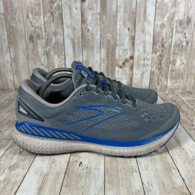 Мужские кроссовки Brooks glycerin 19 11,5 с амортизацией поддерживающие серые синие размер 11,5 - Изображение 1 из 4