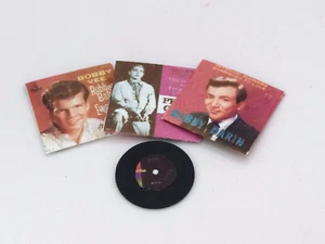 Dolls House Miniature 1:12th Scale, 3 x Records (45's)  set 5 - Picture 1 of 4