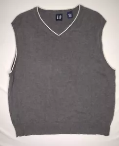 Gap Sweater Vest | Y2K | Preppy classy VINTAGE 00's Pullover Mens Large - Picture 1 of 6
