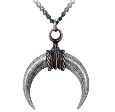 Alchemy Gothic Mithras Pendant Bulls Horns Crescent Moon Tauroctony Luna P908 - Image 1 of 3