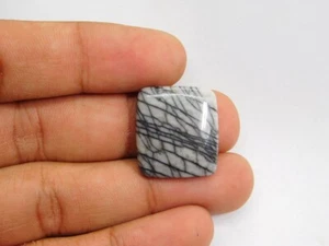 Gorgeous 100% Natural Spider Web Jasper Cabochon Loose Gemstone 21 Cts. ME-5127 - Picture 1 of 4