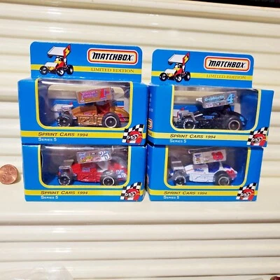 MATCHBOX 1994 Series 5 SPRINT CARS Set K. Huntley J. Sheperd F. Kerr W.Livestock - Image 1 of 4
