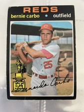 1971 Topps Baseball Card #478 Bernie Carbo Cincinnati Reds