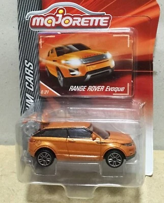 Majorette Range Rover Evoque Metallic Orange 1:59 (3") Package with Card - Image 1 of 4