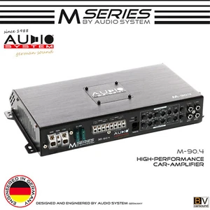 Sistema de audio M-Series M-90.4 amplificador 4 canales 160 vatios RMS 2Ω amplificador coche AB - Imagen 1 de 10
