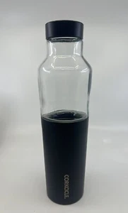 Botella de agua aislante CORKCLE frasco híbrido vidrio cantimplora taza base negra - Imagen 1 de 13