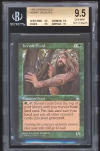 MTG Magic The Gathering Hermit Druid Stronghold BGS 9.5 QUAD + Top - Imagen 1 de 2