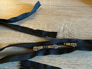 1 x 6 mm Stabile Spirale 110 cm Reißverschluß mit 3 Schiebern von Jo Scwarz ( R3 - Picture 1 of 3