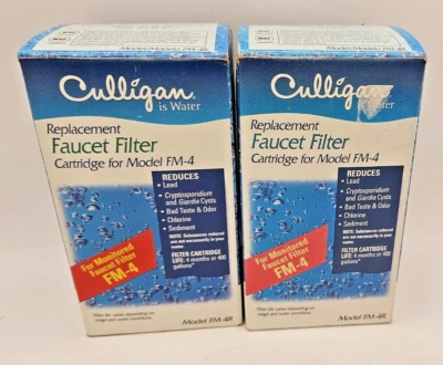 NEW 2 Culligan FM-4 water Filters for monitored water filter sealed replacement - Image 1 of 4