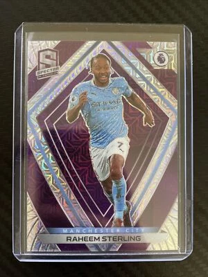 2020-21 Panini Chronicles Raheem Sterling Purple Mojo Spectra #5 - Image 1 of 2