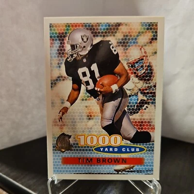  Topps Tim Brown #248 RAIDERS HOF'er 1000 Yard Club 1996 Football Card  - Image 1 of 2