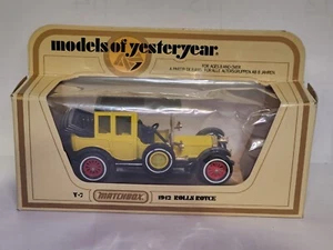 Matchbox Lesney Y-7 Yellow Rolls Royce Models of Yesteryear Diecast Mint - NOS - Picture 1 of 7