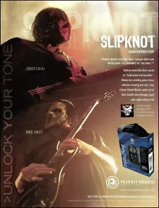 Slipknot Mick Thomson Jim Root Planet Waves guitar cables advertisement ad print - Picture 1 of 3