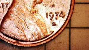 1974 S Lincoln Cent DDO DD "S/S"  WRPM-001 BEAUTIFUL RED #74S24red - Picture 1 of 14