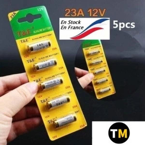 Lot 5 Pile Alcaline 23A MN21 A23 V23GA LRV08 L1028 LR23A E23 V23A - Photo 1/3