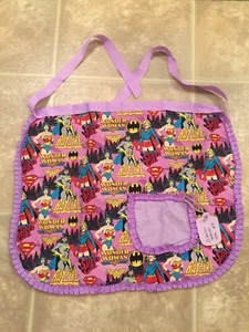 DC Comics Batgirl Supergirl Wonder Woman Superhero Handmade Apron Comic Book Pop - Picture 1 of 3