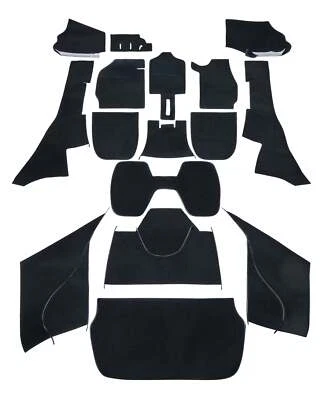 Porsche 912 Carpet Kit 1965-69 Coupe RS-Style Plush, Sliverknit, Square Weave - Image 1 of 4