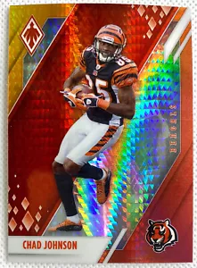 2021 Panini Phoenix Football Chad Johnson Fire Burst Card #22 Cincinnati Bengals - Picture 1 of 2