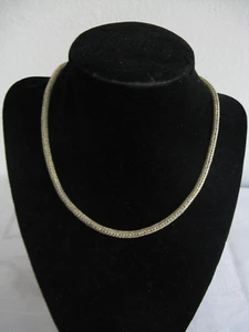 Sterling Silber Knebel Halskette byzantinischer Weizen 16" 35 Gramm - Bild 1 von 7