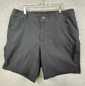 Kuhl Renegade Shorts Mens 38 Gray Nylon Stretch Cargo Zip Pocket Outdoors - Picture 1 of 14