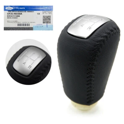 For Ford Ranger XLT Wildtrak Pickup 2006 11 Manual Leather Gear Knob 5SPD - Image 1 of 4