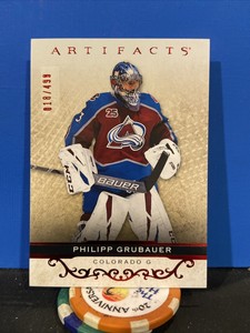 2021-22 Upper Deck Artifacts Ruby /499 Philipp Grubauer #93