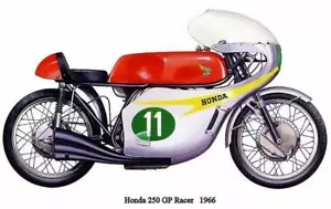 1966 Honda 250 GP Racer - Promotional Advertising Magnet - Picture 1 of 2